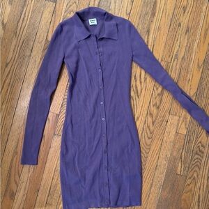 Sunday Best Lavender Long Sleeve Dress Aritzia